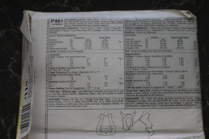 McCall's Pokemon Pikachu Costume Pattern P461 uncut