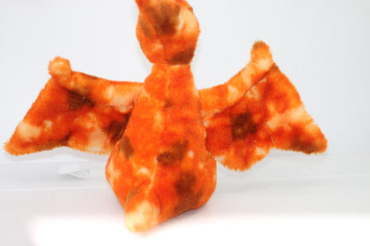 Aurora 9" Orange Flying Dinosaur 2016 Plush Pterodactyl Stuffed Animal Gift Toy