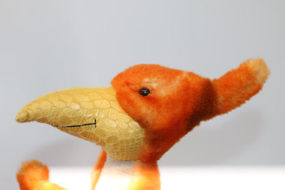 Aurora 9" Orange Flying Dinosaur 2016 Plush Pterodactyl Stuffed Animal Gift Toy