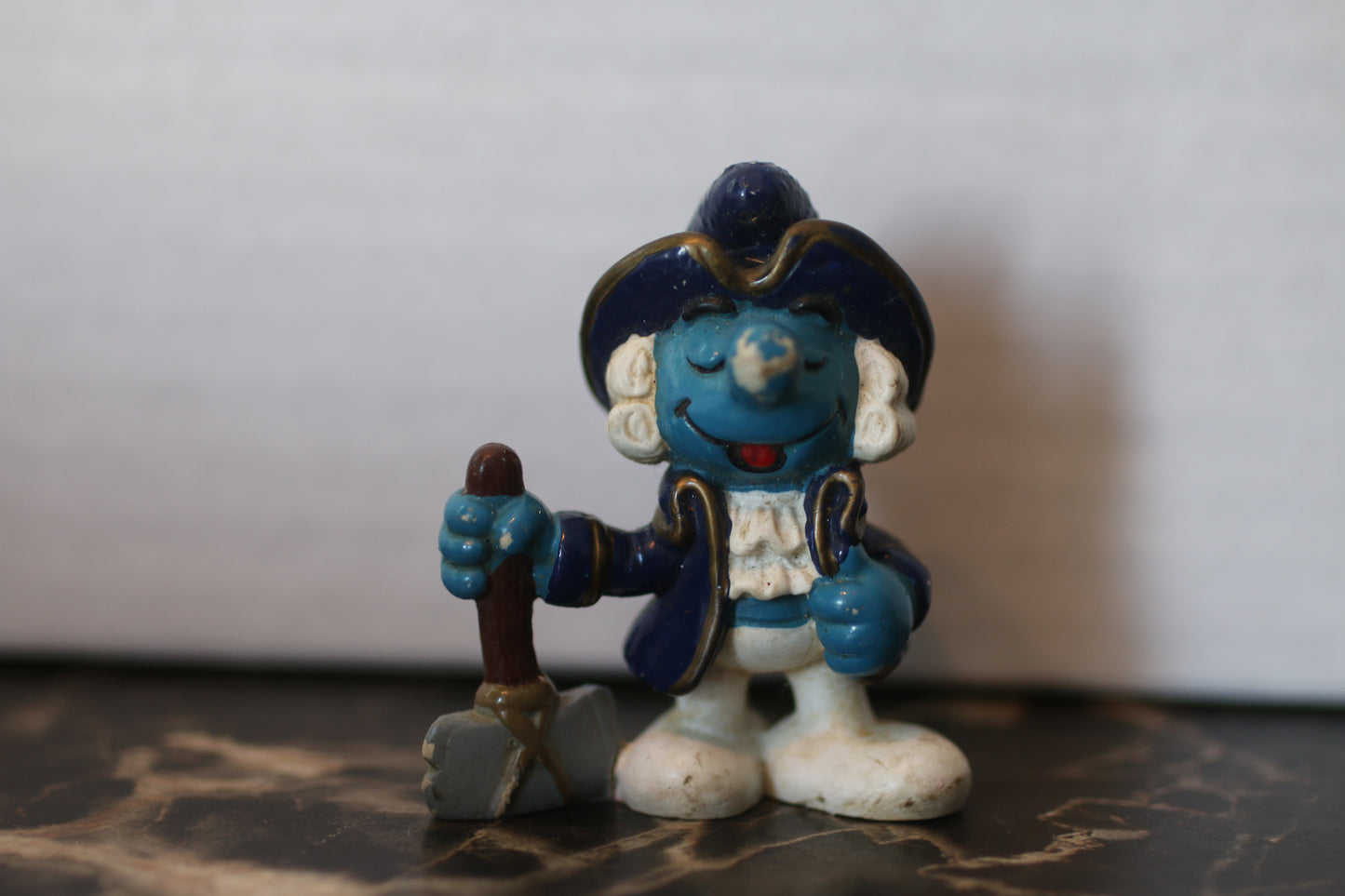 Vintage Historical Smurfs George Washington RARE 20505 Peyo Schleich 1984 Smurf