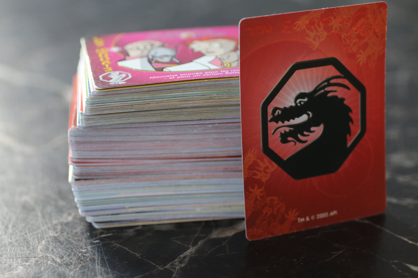 2003 Jackie Chan Adventures Cards - Bundle Cartes en FRANCAIS VARIANT Rare!