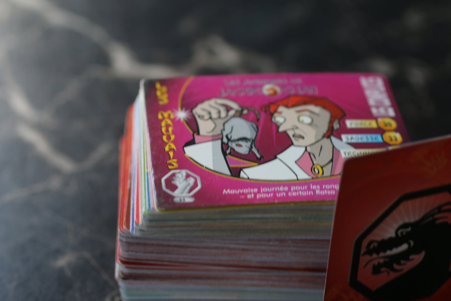 2003 Jackie Chan Adventures Cards - Bundle Cartes en FRANCAIS VARIANT Rare!