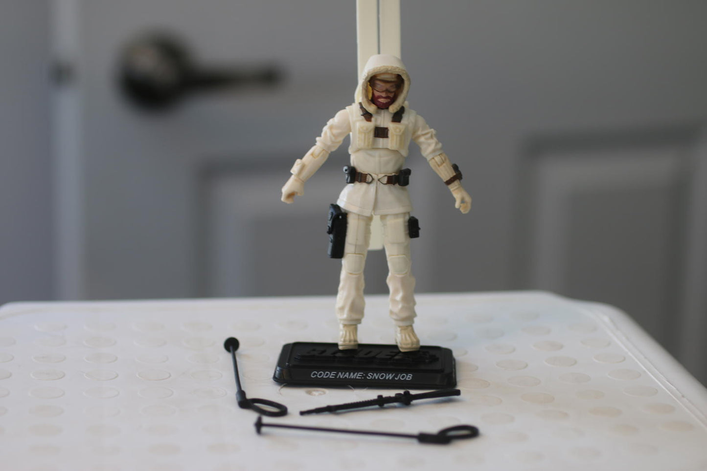 G.I. Joe 25th Anniversary SNOW JOB v3 Loose 3.75" Action Figure toy 2008
