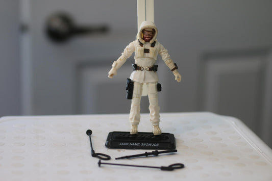 G.I. Joe 25th Anniversary SNOW JOB v3 Loose 3.75" Action Figure toy 2008