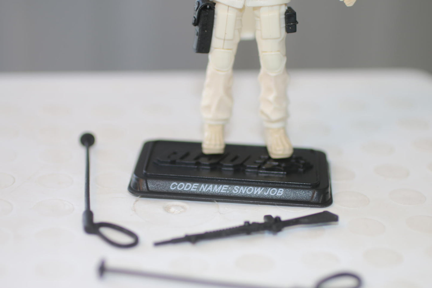 G.I. Joe 25th Anniversary SNOW JOB v3 Loose 3.75" Action Figure toy 2008