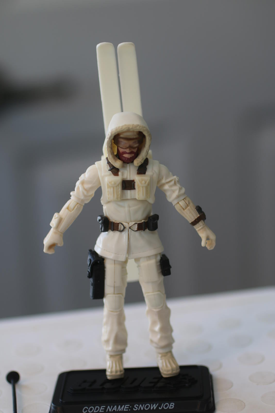G.I. Joe 25th Anniversary SNOW JOB v3 Loose 3.75" Action Figure toy 2008