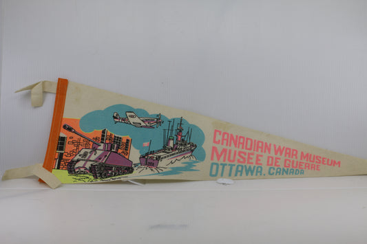 Vtg Souvenir Vintage 1970s Canadian War Museum Felt Pennant