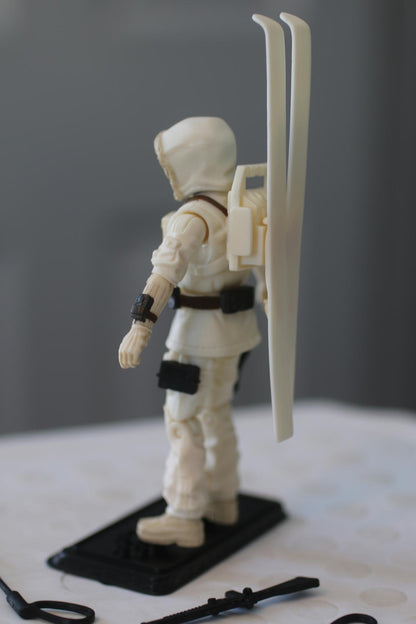 G.I. Joe 25th Anniversary SNOW JOB v3 Loose 3.75" Action Figure toy 2008