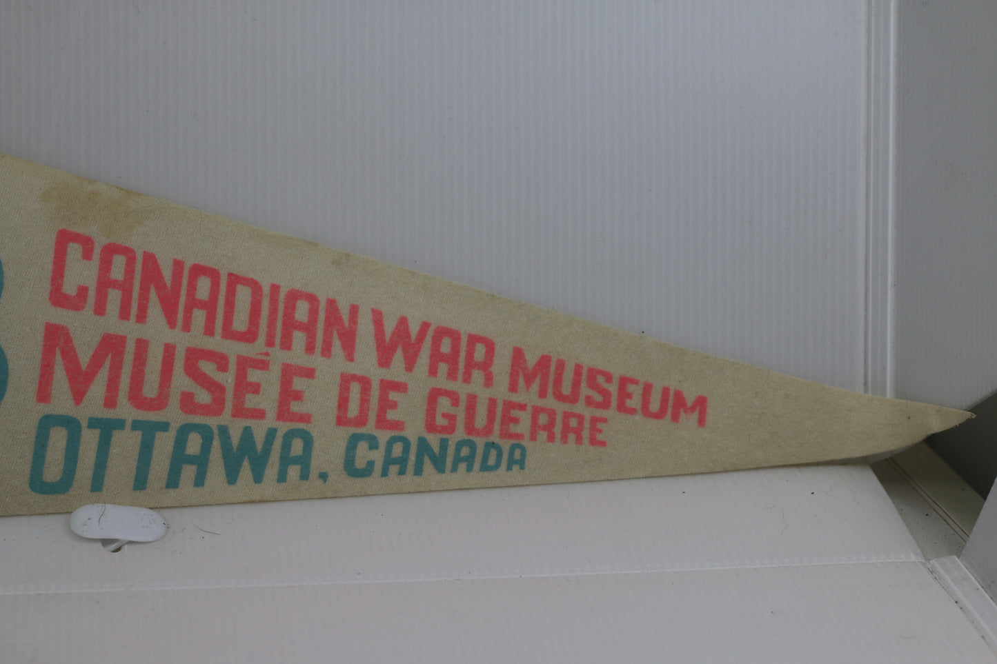 Vtg Souvenir Vintage 1970s Canadian War Museum Felt Pennant