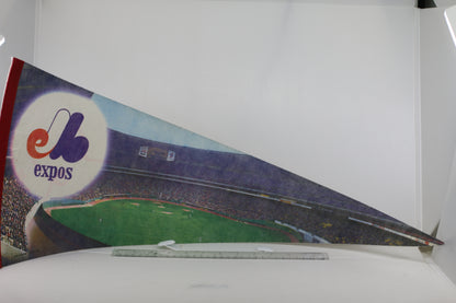 Vintage Montreal Expos Felt Souvenir Pennant – Montreal, Quebec, Canada – MLB