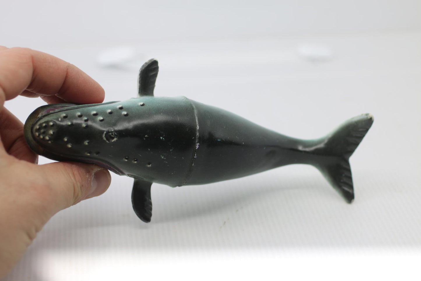 Vintage Right Whale Figure 1991 1986 Ocean Marine Animal Toy