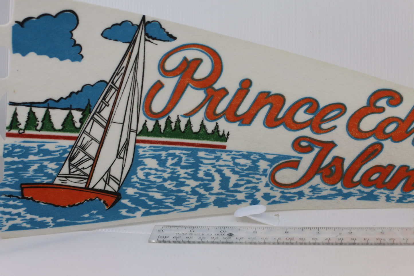 Vintage Souvenir Felt Pennant Prince Edward Island  CANADA 1990s Original Full Size