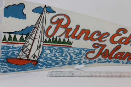 Vintage Souvenir Felt Pennant Prince Edward Island  CANADA 1990s Original Full Size