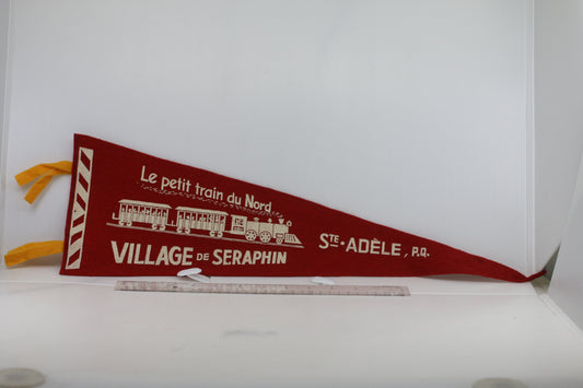 Vintage Souvenir Felt Pennant Le petit train du nord 1990s Original Full Size QC