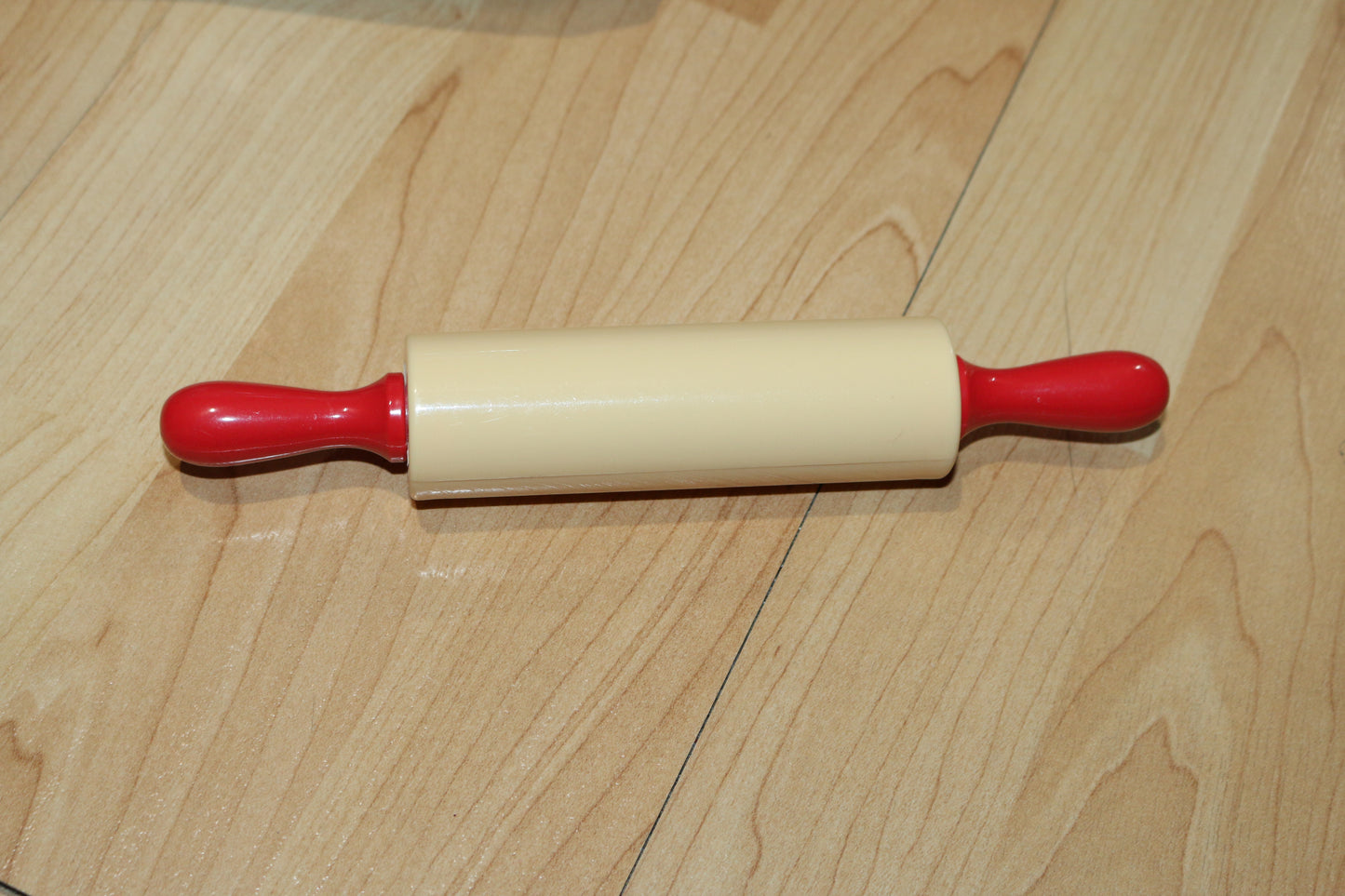 Bread Roller Kids Kitchen Rolling Pin Non Stick Mini wooden red Toy Dumpling #2
