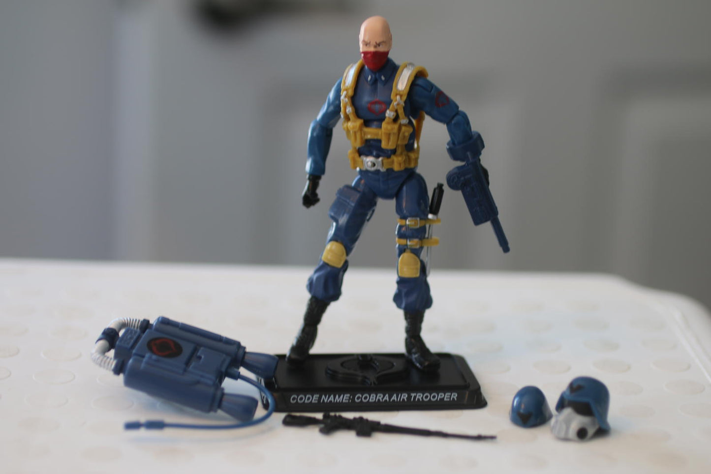 2007 GI JOE 25TH ANNIVERSARY COBRA AIR TROOPER V1 LOOSE COMPLETE actioN FIGURE