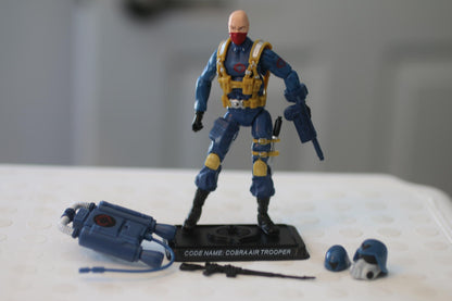 2007 GI JOE 25TH ANNIVERSARY COBRA AIR TROOPER V1 LOOSE COMPLETE actioN FIGURE