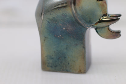 Vtg Gunnar Cyrén for Dansk Silver Plate Elephant Figurine Paperweight MCM Modern