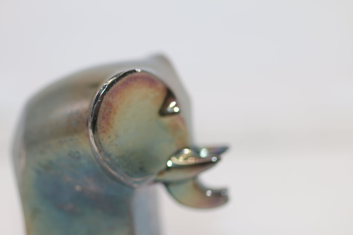 Vtg Gunnar Cyrén for Dansk Silver Plate Elephant Figurine Paperweight MCM Modern