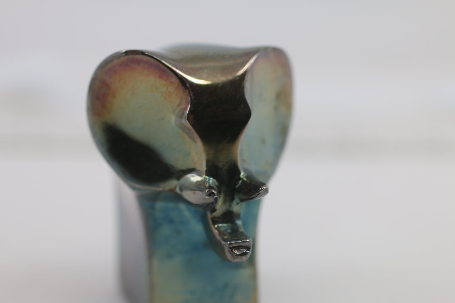 Vtg Gunnar Cyrén for Dansk Silver Plate Elephant Figurine Paperweight MCM Modern