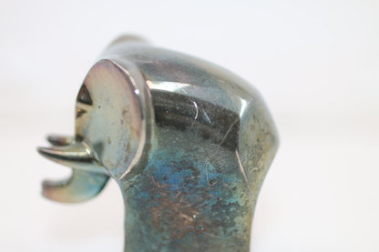 Vtg Gunnar Cyrén for Dansk Silver Plate Elephant Figurine Paperweight MCM Modern