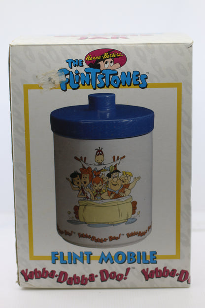 Vintage Flintstones Cookie Jar 1994 Hanna-Barbera Flintmobile With Box