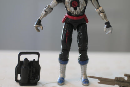 GI JOE 2002 COBRA B.A.T. v3 FIGURE BATTLE ANDROID TROOPER COMPLETE
