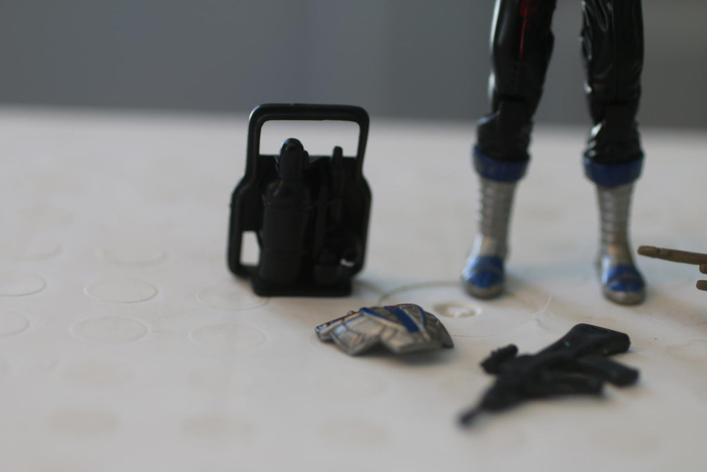 GI JOE 2002 COBRA B.A.T. v3 FIGURE BATTLE ANDROID TROOPER COMPLETE