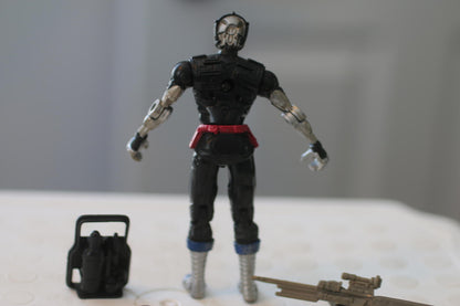 GI JOE 2002 COBRA B.A.T. v3 FIGURE BATTLE ANDROID TROOPER COMPLETE