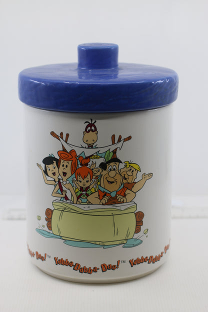 Vintage Flintstones Cookie Jar 1994 Hanna-Barbera Flintmobile With Box