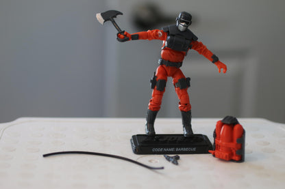 GI Joe 25th Anniversary BARBECUE 3.75" Action Figure Complete Hasbro 2008