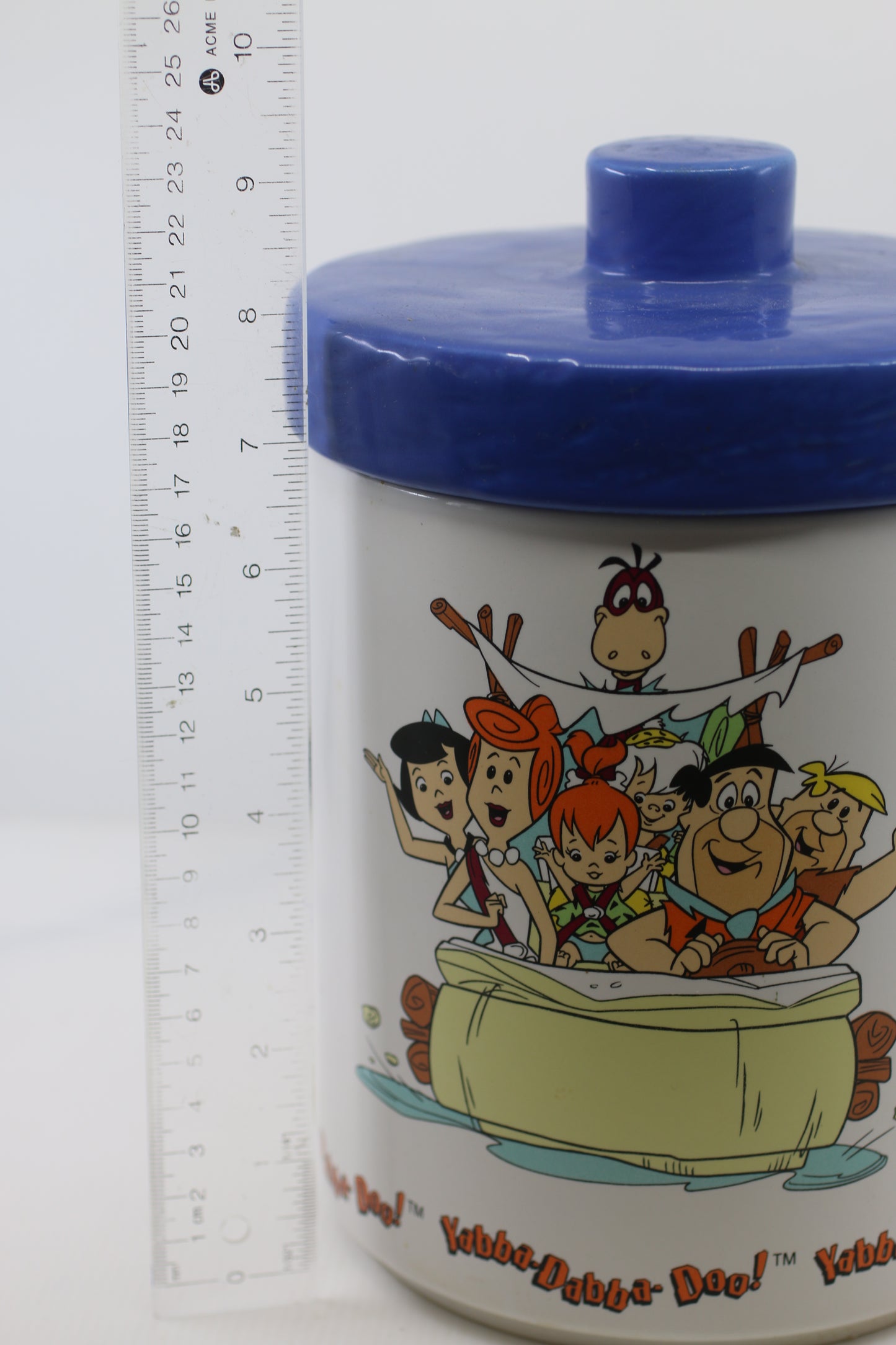 Vintage Flintstones Cookie Jar 1994 Hanna-Barbera Flintmobile With Box