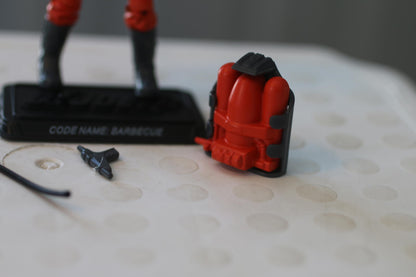 GI Joe 25th Anniversary BARBECUE 3.75" Action Figure Complete Hasbro 2008