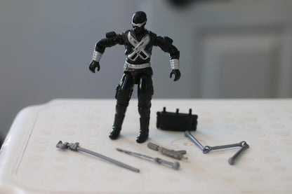 Vintage GIJOE 100% Complete Figure 1989 SNAKE EYES (v3) COMMANDO