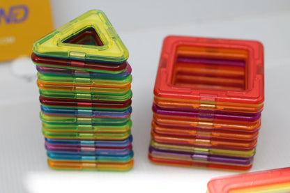 AMOSTING Colorful Building Tiles Set Squares & Triangles w/ Bag / Instruction