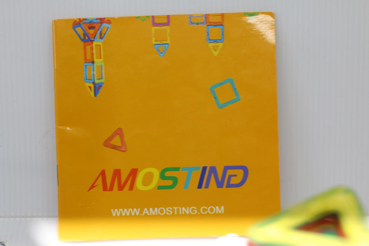 AMOSTING Colorful Building Tiles Set Squares & Triangles w/ Bag / Instruction