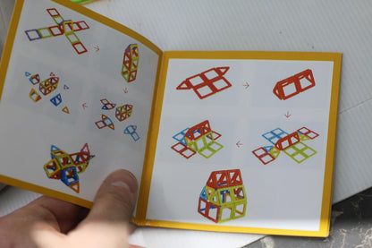 AMOSTING Colorful Building Tiles Set Squares & Triangles w/ Bag / Instruction