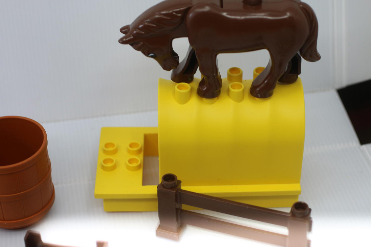 Playmobil Horse Ranch Farm Accessories Lot Barrels Fences Trough