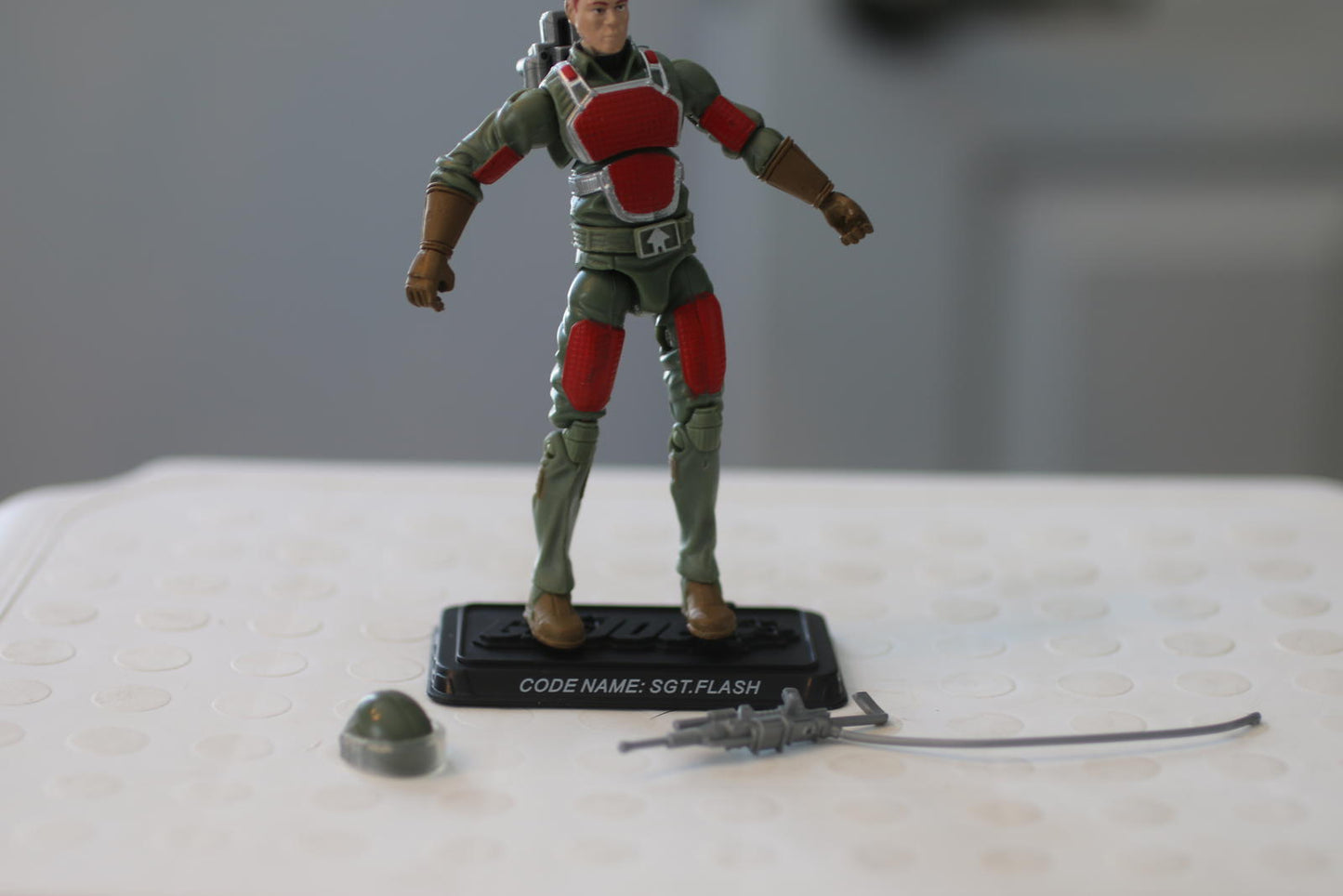 GI Joe 25th Anniversary 2008 SGT FLASH v2 Figure 100% Complete Laser Rifle Troop