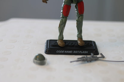 GI Joe 25th Anniversary 2008 SGT FLASH v2 Figure 100% Complete Laser Rifle Troop