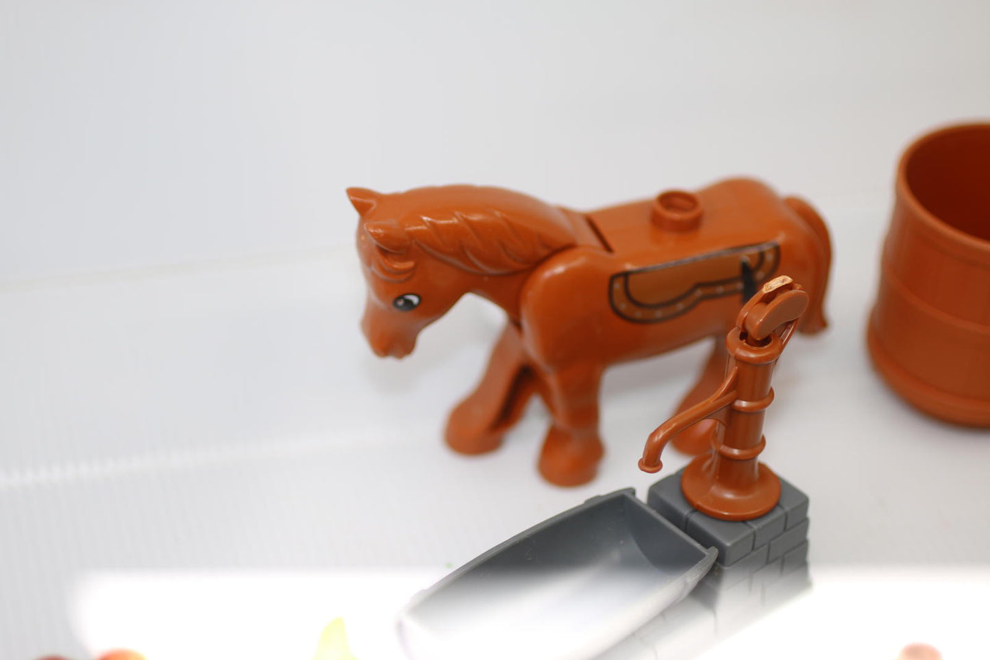 Playmobil Horse Ranch Farm Accessories Lot Barrels Fences Trough
