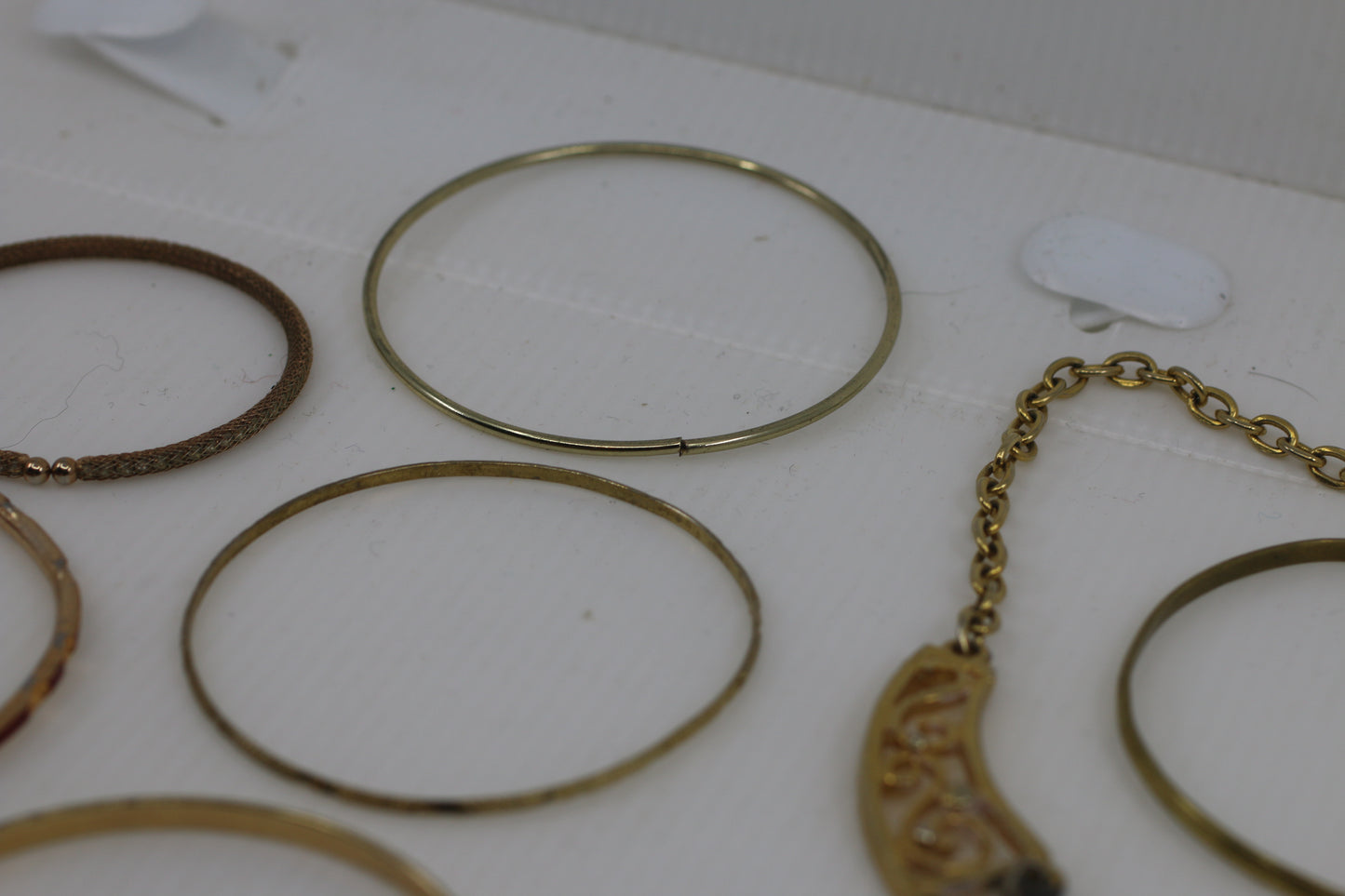 Large Vintage Costume Jewelry Lot – Bangles, Bracelets, Pendants, Charms & Necklace – Mixed Metals