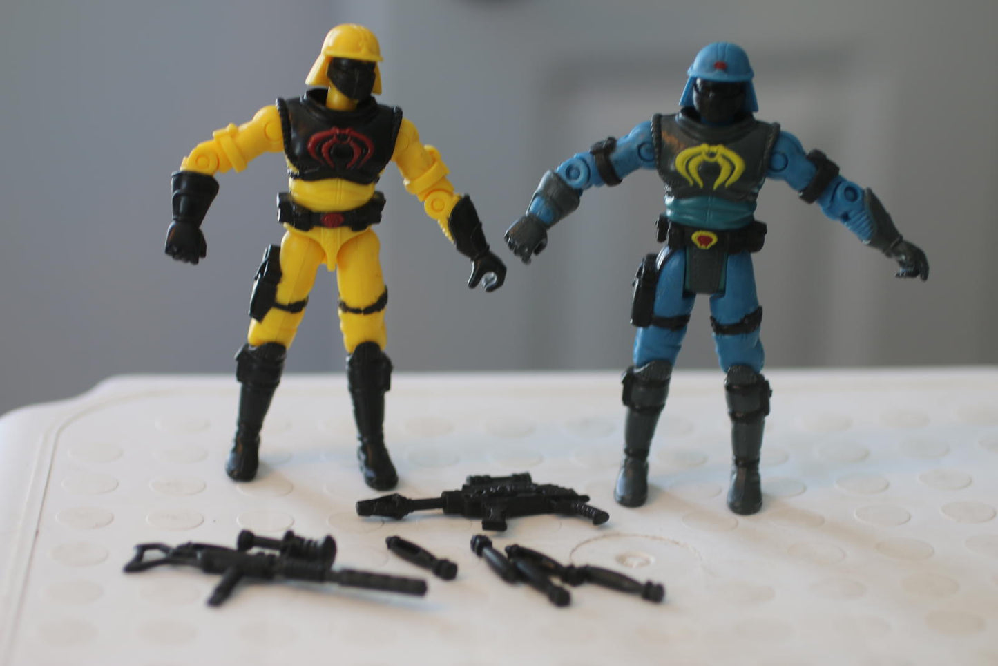 2001 Hasbro GI Joe vs Cobra Neo Viper Loose Action Figure Blue&Yellow