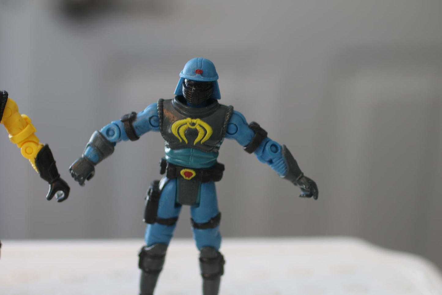 2001 Hasbro GI Joe vs Cobra Neo Viper Loose Action Figure Blue&Yellow