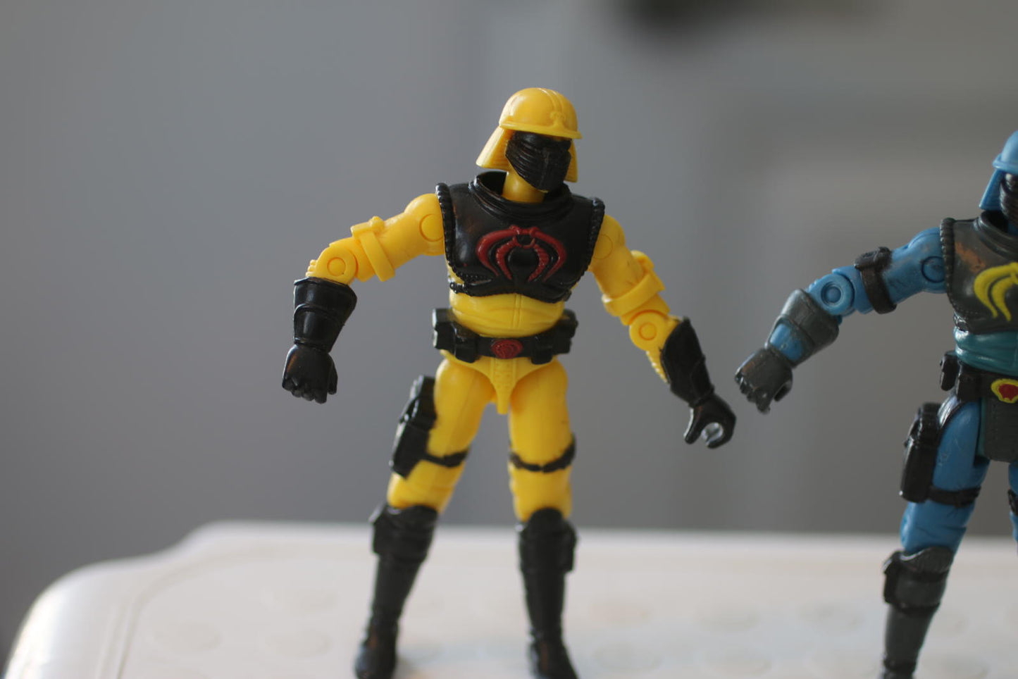 2001 Hasbro GI Joe vs Cobra Neo Viper Loose Action Figure Blue&Yellow