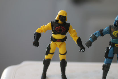 2001 Hasbro GI Joe vs Cobra Neo Viper Loose Action Figure Blue&Yellow