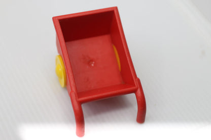 LEGO - Duplo Wheelbarrow with Yellow Wheels - Red
