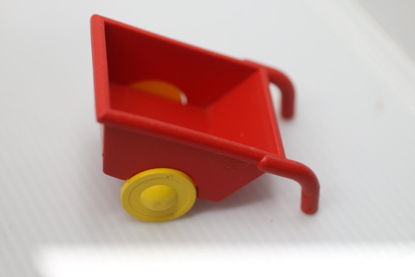 LEGO - Duplo Wheelbarrow with Yellow Wheels - Red