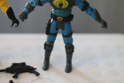 2001 Hasbro GI Joe vs Cobra Neo Viper Loose Action Figure Blue&Yellow