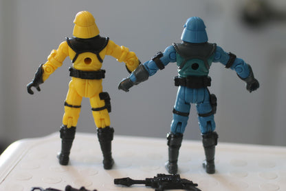 2001 Hasbro GI Joe vs Cobra Neo Viper Loose Action Figure Blue&Yellow